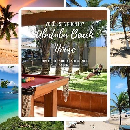 Ubatuba Beach House - Bilhar, Churrasqueira, E Suite Com Ar A 350M Da Praia Exteriér fotografie